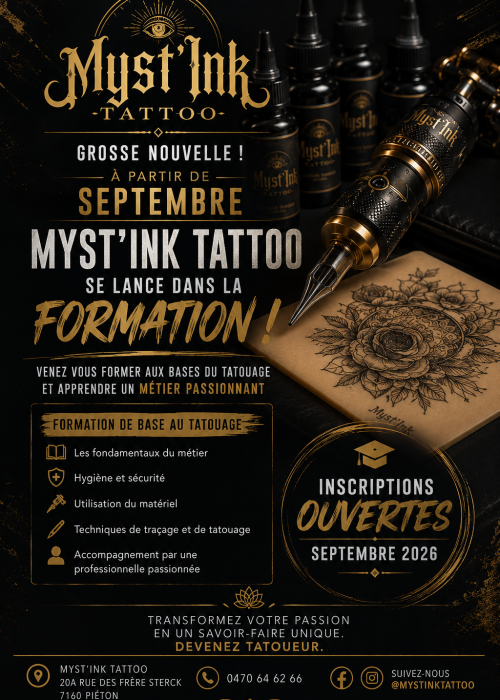 Myst-ink tattoo Academy - Formations
